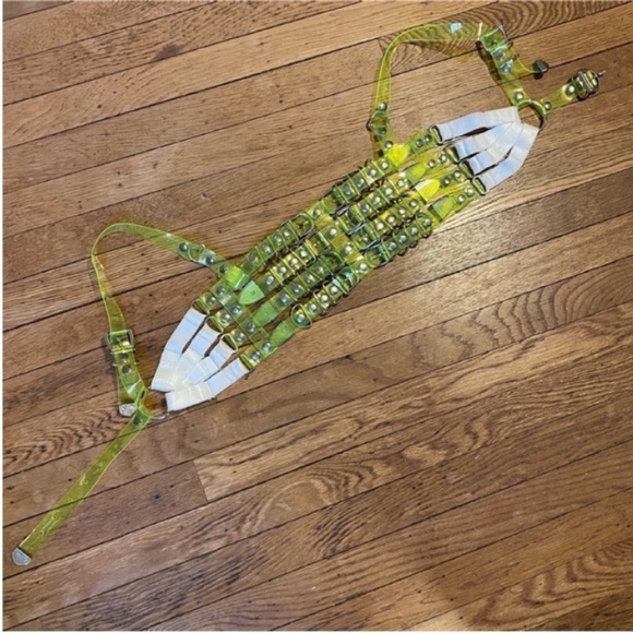 Neon Green UV Harness Top - Picture 6 of 12